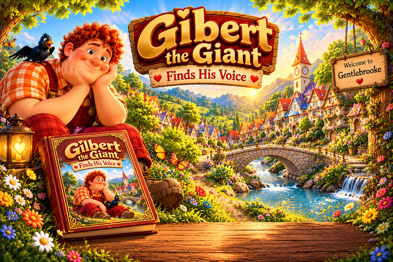 Gilbert the Giant, Joe the Crow, and Gentlebrooke